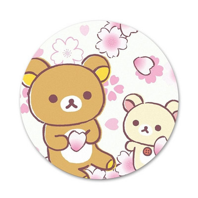 58 mm cukríkové farby Rilakkuma Ikony Špendlíky Odznak Dekorácia Brošne Kovové odznaky na dekoráciu batohu