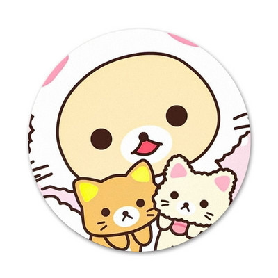 58 mm cukríkové farby Rilakkuma Ikony Špendlíky Odznak Dekorácia Brošne Kovové odznaky na dekoráciu batohu