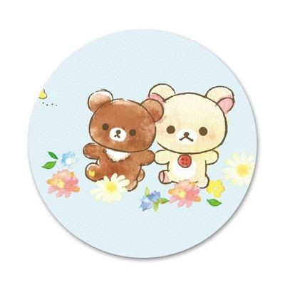58 mm cukríkové farby Rilakkuma Ikony Špendlíky Odznak Dekorácia Brošne Kovové odznaky na dekoráciu batohu