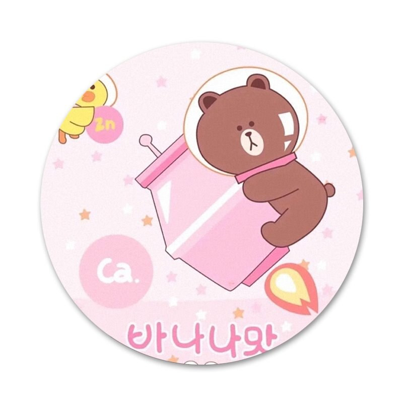 58 mm cukríkové farby Rilakkuma Ikony Špendlíky Odznak Dekorácia Brošne Kovové odznaky na dekoráciu batohu