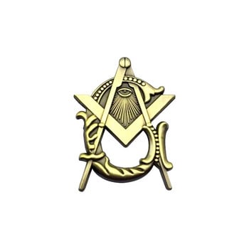 Мулти масонски игли за ревери Безплатни и приети Компас и квадратна брошка Mason Knight Templar Подаръци Значки с пеперуда