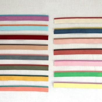 Ципове от смола 3# Направи си сам ръчно изработен аксесоар за шиене на облекло Материал от едната страна 15 цвята Колокация Портмонета Чанти 5 ярда/лот