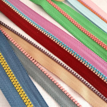 Ципове от смола 3# Направи си сам ръчно изработен аксесоар за шиене на облекло Материал от едната страна 15 цвята Колокация Портмонета Чанти 5 ярда/лот