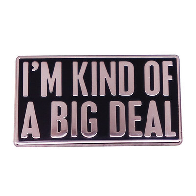 C2977 Citate clasice interesante Broșă de desene animate Insignă cu rever din metal email Jachetă din blugi Pin pentru rucsac Prieteni Fani Cadouri