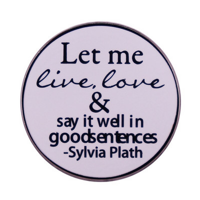 C2977 Citate clasice interesante Broșă de desene animate Insignă cu rever din metal email Jachetă din blugi Pin pentru rucsac Prieteni Fani Cadouri