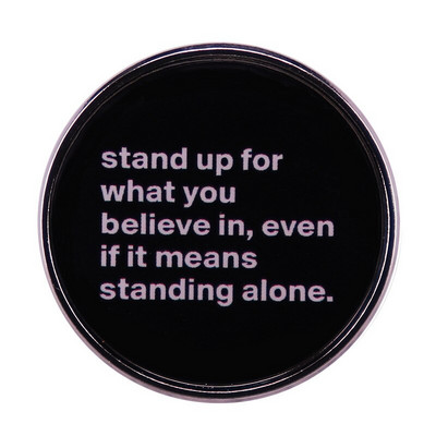 C2977 Citate clasice interesante Broșă de desene animate Insignă cu rever din metal email Jachetă din blugi Pin pentru rucsac Prieteni Fani Cadouri