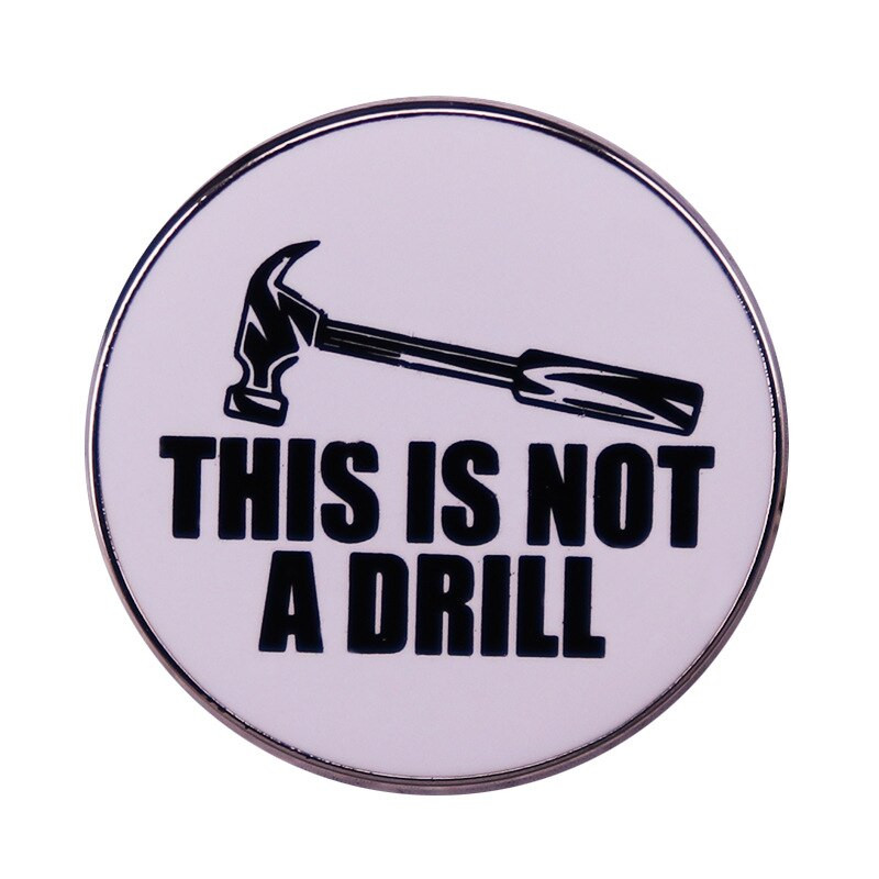 C2977 Citate clasice interesante Broșă de desene animate Insignă cu rever din metal email Jachetă din blugi Pin pentru rucsac Prieteni Fani Cadouri