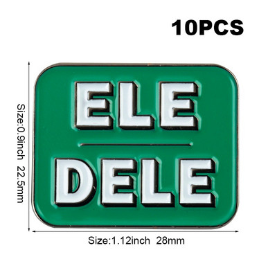10kom puno Oni Oni Ona Ona Ona On On TO JE ONA ONI ON ONI IEL Metalna značka Značka za rever Značka zastava Broš Igle Značke