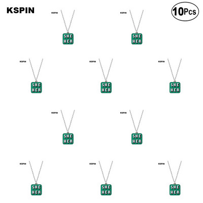 10kom puno Oni Oni Ona Ona Ona On On TO JE ONA ONI ON ONI IEL Metalna značka Značka za rever Značka zastava Broš Igle Značke