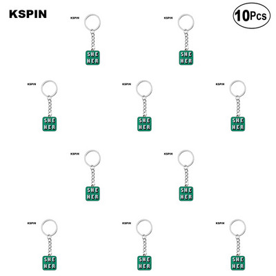 10kom puno Oni Oni Ona Ona Ona On On TO JE ONA ONI ON ONI IEL Metalna značka Značka za rever Značka zastava Broš Igle Značke