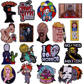 C3566 Halloween smaltované odznaky hororové filmové postavy brošne oblečenie batoh klopa odznaky módne šperky doplnky darčeky