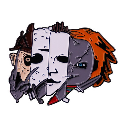 C3566 Halloween smaltované odznaky hororové filmové postavy brošne oblečenie batoh klopa odznaky módne šperky doplnky darčeky