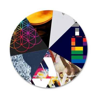 58mm Ghost Stories Coldplay vzorovaný odznak brošňa špendlíky doplnky na oblečenie batoh dekorácia darček