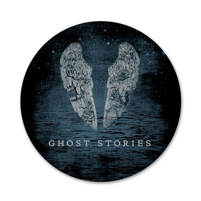 58mm Ghost Stories Coldplay vzorovaný odznak brošňa špendlíky doplnky na oblečenie batoh dekorácia darček