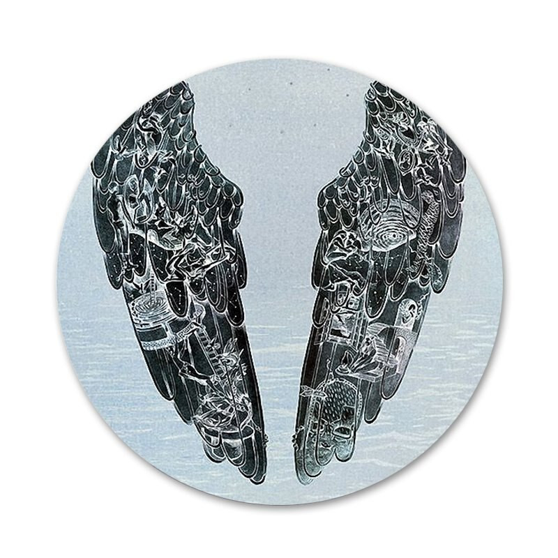 58mm Ghost Stories Coldplay vzorovaný odznak brošňa špendlíky doplnky na oblečenie batoh dekorácia darček
