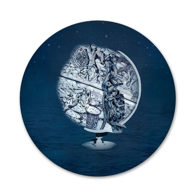 58mm Ghost Stories Coldplay vzorovaný odznak brošňa špendlíky doplnky na oblečenie batoh dekorácia darček