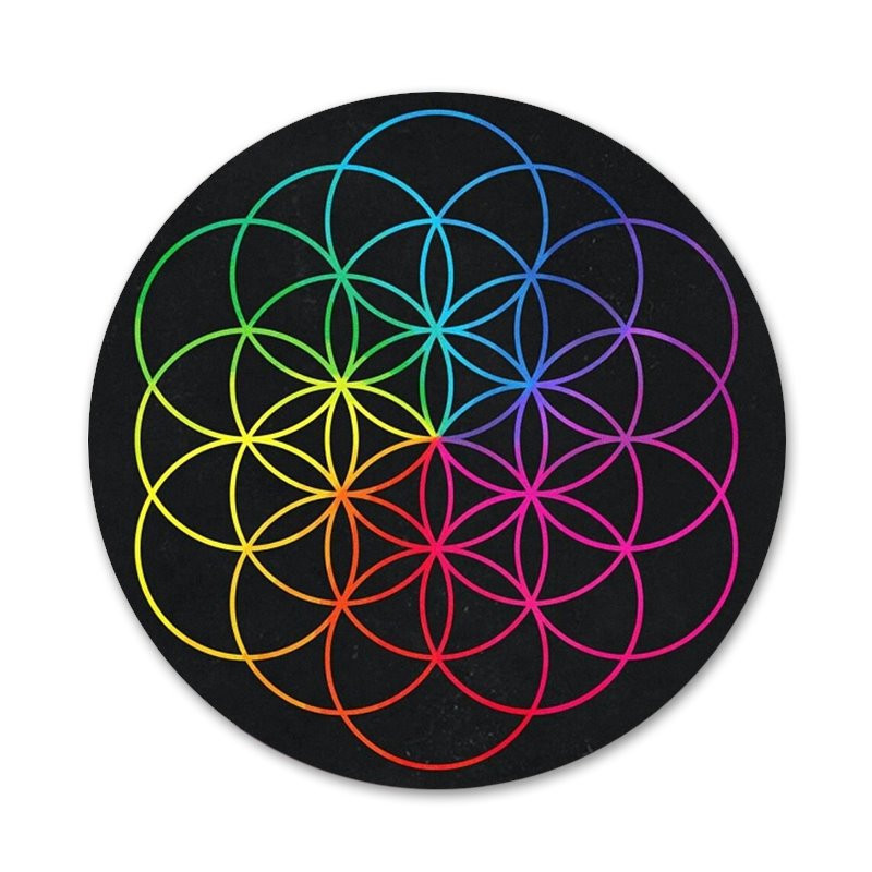 58mm Ghost Stories Coldplay vzorovaný odznak brošňa špendlíky doplnky na oblečenie batoh dekorácia darček