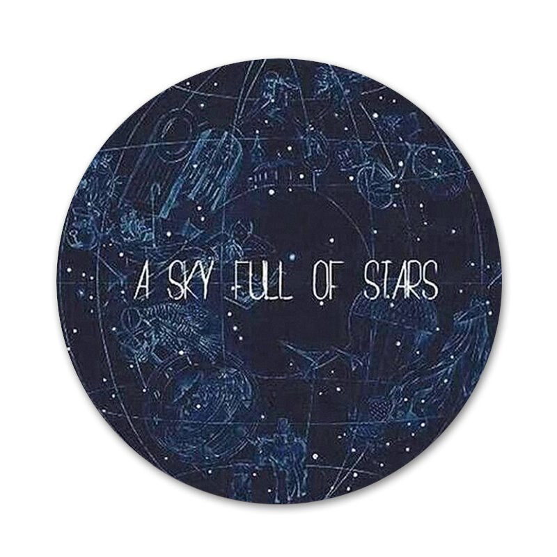 58mm Ghost Stories Coldplay vzorovaný odznak brošňa špendlíky doplnky na oblečenie batoh dekorácia darček