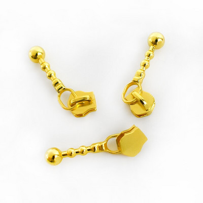 10/20 buc. 3 # glisoare de tragere a fermoarului pentru fermoar metalic, bronz auriu, cap cu fermoar, decorativă, bricolaj, pungă, haine, materiale de cusut, accesorii