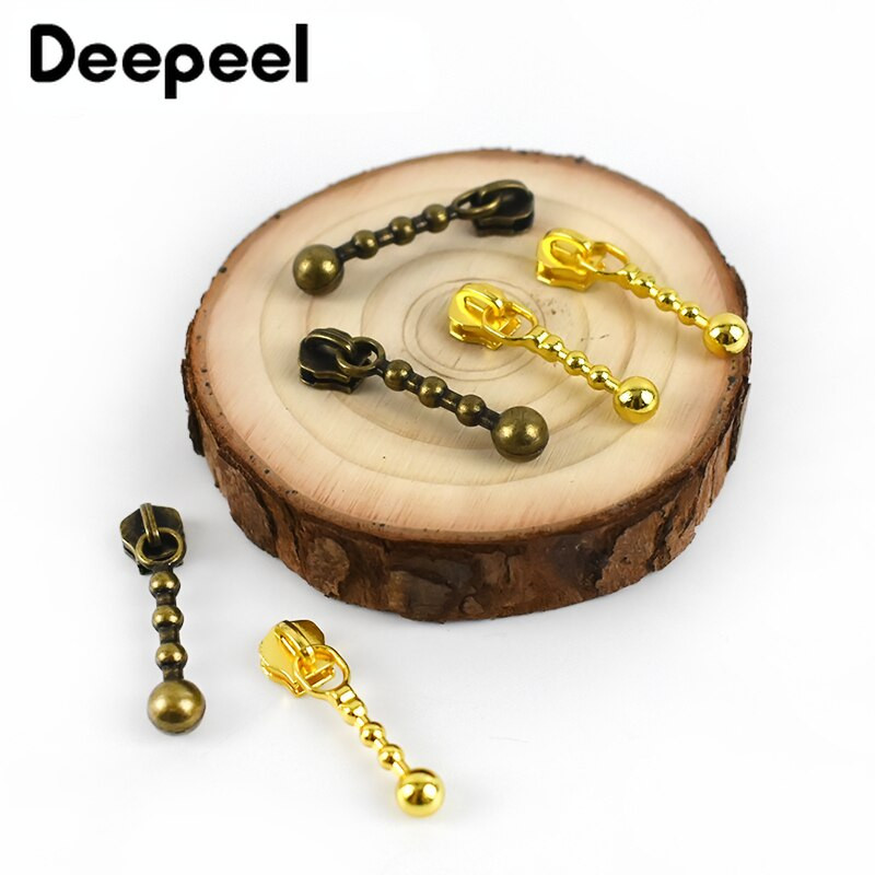 10/20 buc. 3 # glisoare de tragere a fermoarului pentru fermoar metalic, bronz auriu, cap cu fermoar, decorativă, bricolaj, pungă, haine, materiale de cusut, accesorii