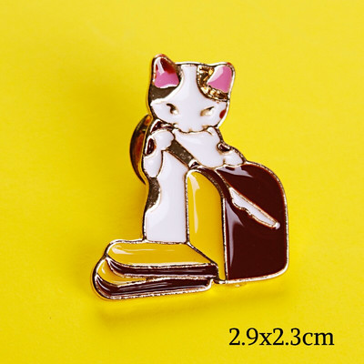 Animacinis filmas Kaukės katės Smeigtukai Ženkliukai drabužiams ant marškinėlių Kuprinės Striukės Cinko lydinio Metalas Mieli gyvūnėliai Atvartas segės Sagės Dovana