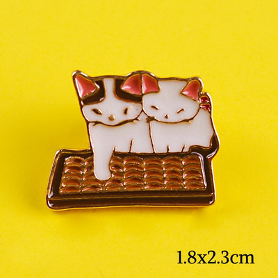 Animacinis filmas Kaukės katės Smeigtukai Ženkliukai drabužiams ant marškinėlių Kuprinės Striukės Cinko lydinio Metalas Mieli gyvūnėliai Atvartas segės Sagės Dovana