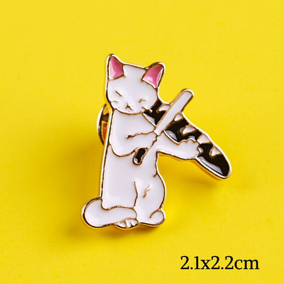 Animacinis filmas Kaukės katės Smeigtukai Ženkliukai drabužiams ant marškinėlių Kuprinės Striukės Cinko lydinio Metalas Mieli gyvūnėliai Atvartas segės Sagės Dovana