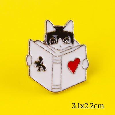 Animacinis filmas Kaukės katės Smeigtukai Ženkliukai drabužiams ant marškinėlių Kuprinės Striukės Cinko lydinio Metalas Mieli gyvūnėliai Atvartas segės Sagės Dovana