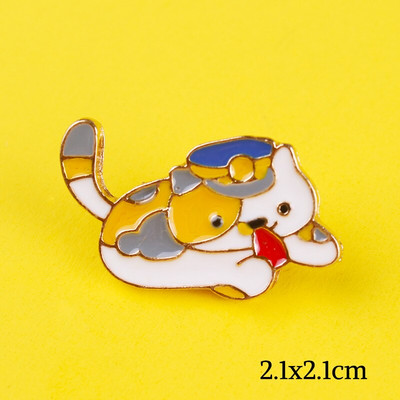 Animacinis filmas Kaukės katės Smeigtukai Ženkliukai drabužiams ant marškinėlių Kuprinės Striukės Cinko lydinio Metalas Mieli gyvūnėliai Atvartas segės Sagės Dovana