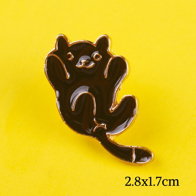 Animacinis filmas Kaukės katės Smeigtukai Ženkliukai drabužiams ant marškinėlių Kuprinės Striukės Cinko lydinio Metalas Mieli gyvūnėliai Atvartas segės Sagės Dovana