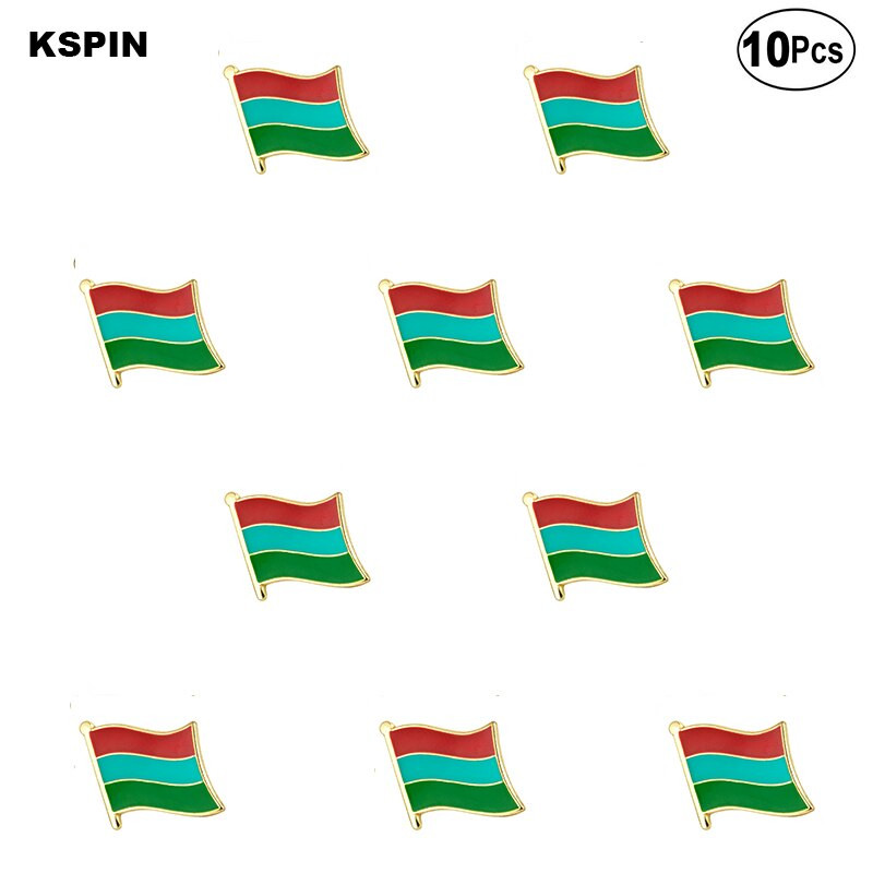 10 бр. Партида Саудитска Арабия Знак за ревер Знак на флага Брошка Игли Значки