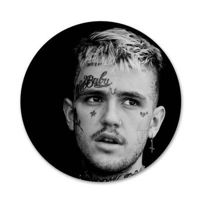 Lil Peep Ikony Odznaky Dekorácia Brošne Kovové Odznaky Na Oblečenie Batoh Dekorácia 58mm