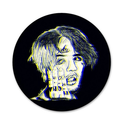 Lil Peep Ikony Odznaky Dekorácia Brošne Kovové Odznaky Na Oblečenie Batoh Dekorácia 58mm