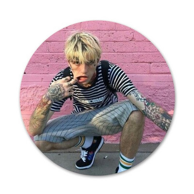 Lil Peep Ikony Odznaky Dekorácia Brošne Kovové Odznaky Na Oblečenie Batoh Dekorácia 58mm