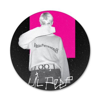 Lil Peep Ikony Odznaky Dekorácia Brošne Kovové Odznaky Na Oblečenie Batoh Dekorácia 58mm