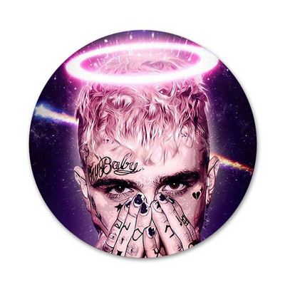 Lil Peep Ikony Odznaky Dekorácia Brošne Kovové Odznaky Na Oblečenie Batoh Dekorácia 58mm