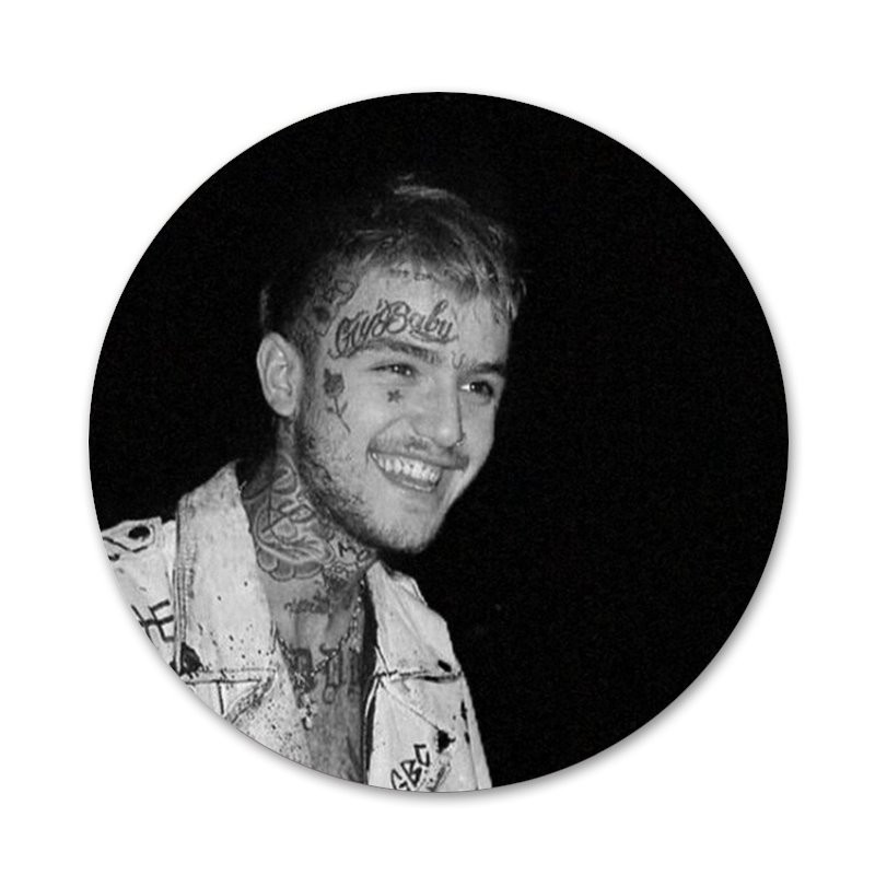 Lil Peep Ikony Odznaky Dekorácia Brošne Kovové Odznaky Na Oblečenie Batoh Dekorácia 58mm