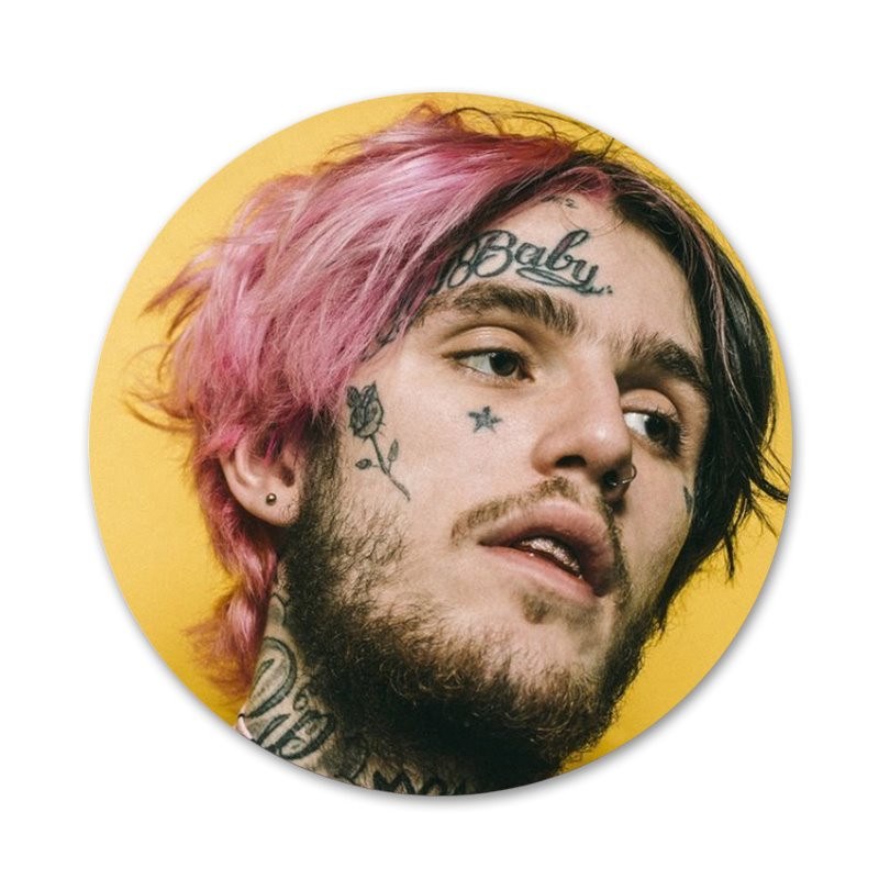 Lil Peep Ikony Odznaky Dekorácia Brošne Kovové Odznaky Na Oblečenie Batoh Dekorácia 58mm