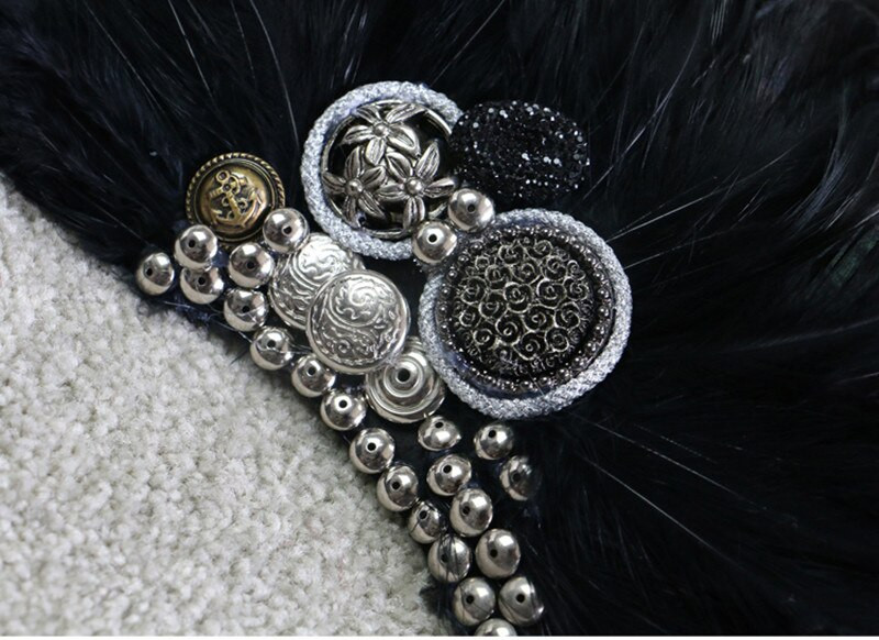 Μπουτονιέρα κλιπ γιακά καρφίτσα καρφίτσα γάμου επαγγελματικά κοστούμια συμπόσιο καρφίτσα μαύρο φτερό άγκυρα λουλούδι κορσάζ πάρτι μπαρ τραγουδιστής