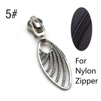 5/10/20 vnt. 5 # užtrauktukų slankikliai, skirti nailono / metalo / dervos užtrauktukams, juostos drabužių užtrauktuko galvutės taisymo rinkinys "pasidaryk pats" siuvimo pakeitimo priedai