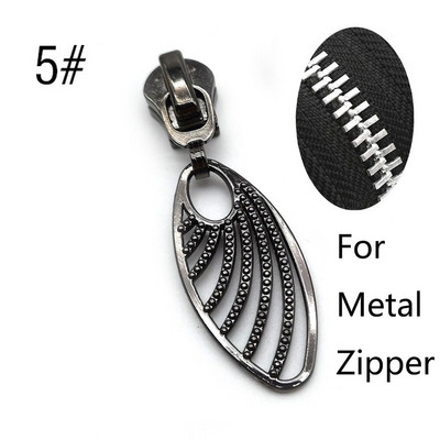 5/10/20 vnt. 5 # užtrauktukų slankikliai, skirti nailono / metalo / dervos užtrauktukams, juostos drabužių užtrauktuko galvutės taisymo rinkinys "pasidaryk pats" siuvimo pakeitimo priedai