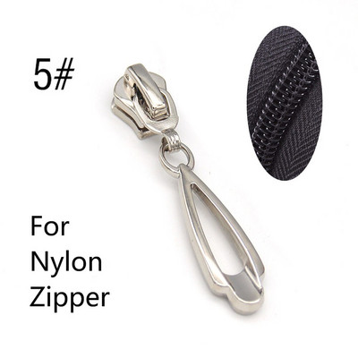 5/10/20 vnt. 5 # užtrauktukų slankikliai, skirti nailono / metalo / dervos užtrauktukams, juostos drabužių užtrauktuko galvutės taisymo rinkinys "pasidaryk pats" siuvimo pakeitimo priedai
