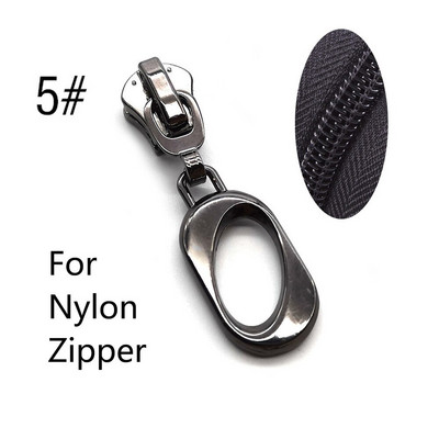 5/10/20 vnt. 5 # užtrauktukų slankikliai, skirti nailono / metalo / dervos užtrauktukams, juostos drabužių užtrauktuko galvutės taisymo rinkinys "pasidaryk pats" siuvimo pakeitimo priedai