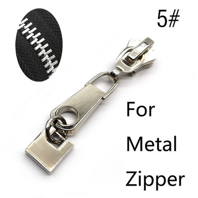 5/10/20 vnt. 5 # užtrauktukų slankikliai, skirti nailono / metalo / dervos užtrauktukams, juostos drabužių užtrauktuko galvutės taisymo rinkinys "pasidaryk pats" siuvimo pakeitimo priedai