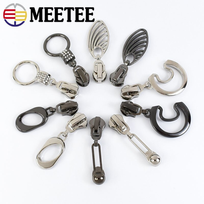 5/10/20 vnt. 5 # užtrauktukų slankikliai, skirti nailono / metalo / dervos užtrauktukams, juostos drabužių užtrauktuko galvutės taisymo rinkinys "pasidaryk pats" siuvimo pakeitimo priedai