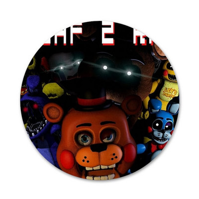 58mm Funny Sfm Fnaf Animatronics Icons Pins Insignă Decorare Broșe Insigne metalice pentru decorarea rucsacului