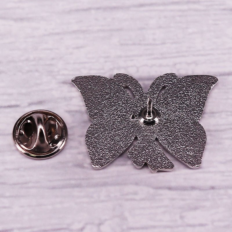 C2180 Ružičasta vrpca Leptir Ljubav Vjera Snaga Nada Igle za revere Ružičasta svijest o raku dojke Zaštitite žene Emajlirana igla