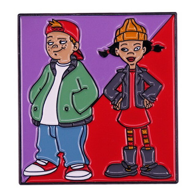 C3518 Cartoon Armsad emailiga nööpnõelad Prossid riietele Reväärinõelad seljakoti jaoks Klassikaline Manga Dekoratiivsed Märgid Aksessuaarid Kingitused