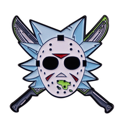 C3567 Emajlirane igle za lik za Noć vještica Broš iz horor filmova Odjeća Ruksak Značke za rever Modni nakit Dodaci Pokloni