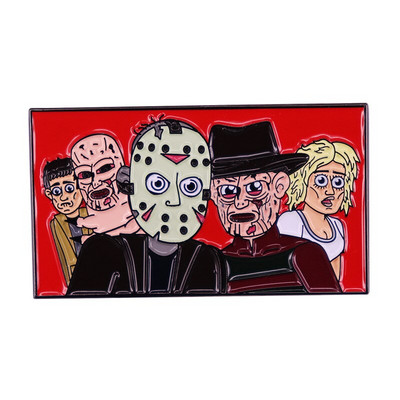 C3567 Emajlirane igle za lik za Noć vještica Broš iz horor filmova Odjeća Ruksak Značke za rever Modni nakit Dodaci Pokloni